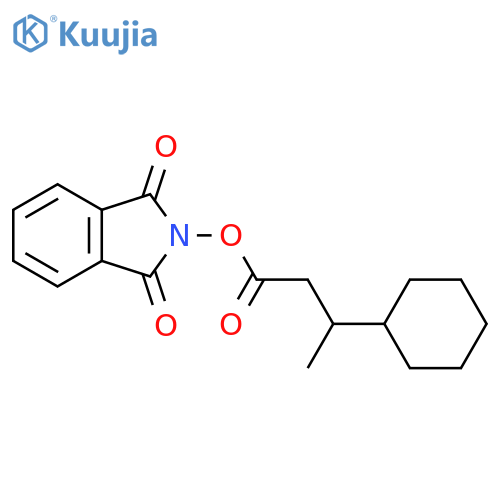 1,3-dioxo-2,3-dihydro-1H-isoindol-2-yl 3-cyclohexylbutanoate structure