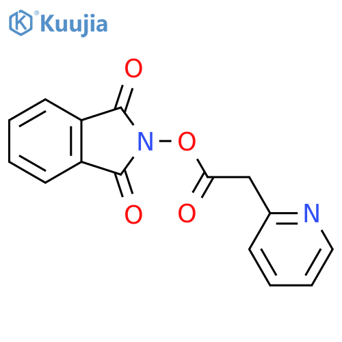 1,3-dioxo-2,3-dihydro-1H-isoindol-2-yl 2-(pyridin-2-yl)acetate structure