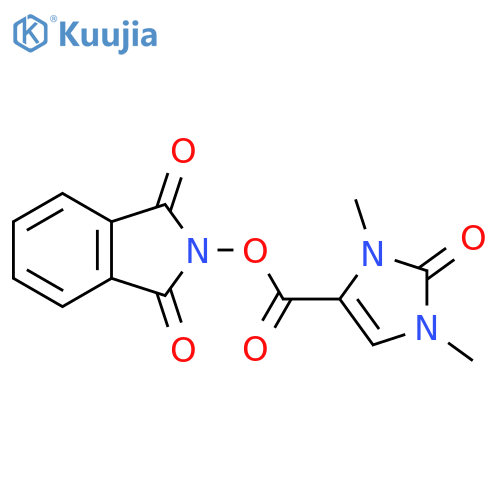 1,3-dioxo-2,3-dihydro-1H-isoindol-2-yl 1,3-dimethyl-2-oxo-2,3-dihydro-1H-imidazole-4-carboxylate structure