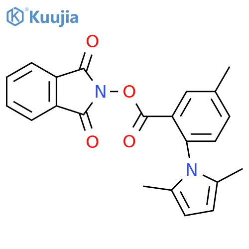 1,3-dioxo-2,3-dihydro-1H-isoindol-2-yl 2-(2,5-dimethyl-1H-pyrrol-1-yl)-5-methylbenzoate structure