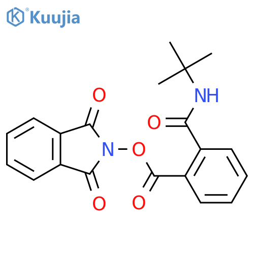 1,3-dioxo-2,3-dihydro-1H-isoindol-2-yl 2-(tert-butylcarbamoyl)benzoate structure