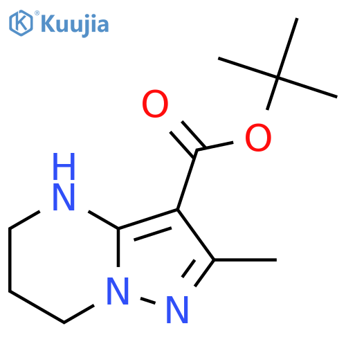 Tert-butyl 2-methyl-4,5,6,7-tetrahydropyrazolo[1,5-a]pyrimidine-3-carboxylate structure