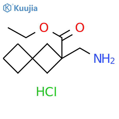 ethyl 2-(aminomethyl)spiro[3.3]heptane-2-carboxylate hydrochloride structure