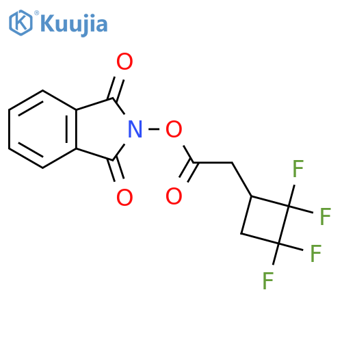 1,3-dioxo-2,3-dihydro-1H-isoindol-2-yl 2-(2,2,3,3-tetrafluorocyclobutyl)acetate structure