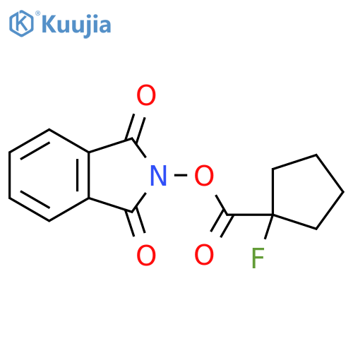 1,3-dioxo-2,3-dihydro-1H-isoindol-2-yl 1-fluorocyclopentane-1-carboxylate structure