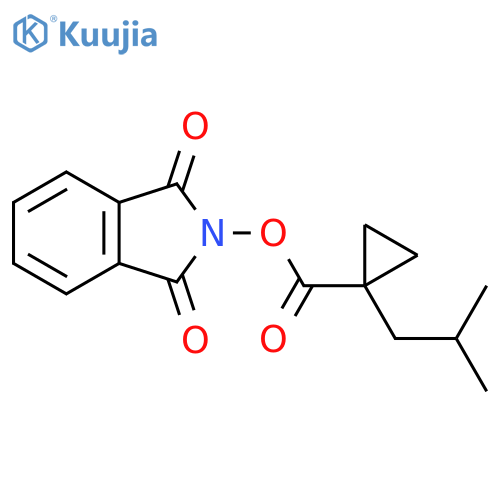 1,3-dioxo-2,3-dihydro-1H-isoindol-2-yl 1-(2-methylpropyl)cyclopropane-1-carboxylate structure
