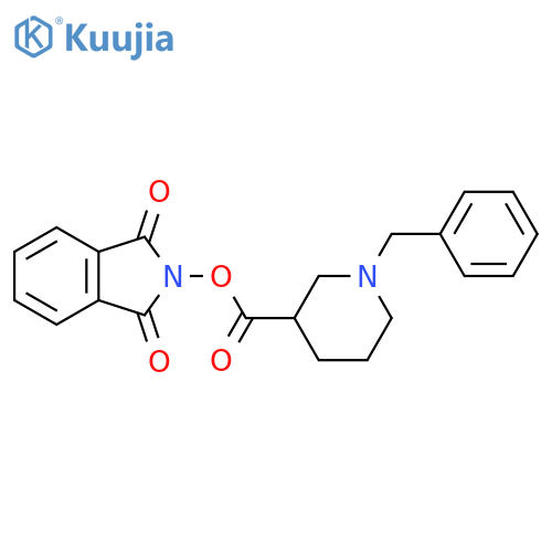 1,3-dioxo-2,3-dihydro-1H-isoindol-2-yl 1-benzylpiperidine-3-carboxylate structure