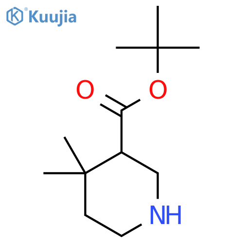 Tert-butyl 4,4-dimethylpiperidine-3-carboxylate structure
