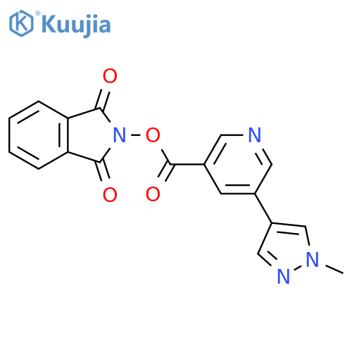 1,3-dioxo-2,3-dihydro-1H-isoindol-2-yl 5-(1-methyl-1H-pyrazol-4-yl)pyridine-3-carboxylate structure