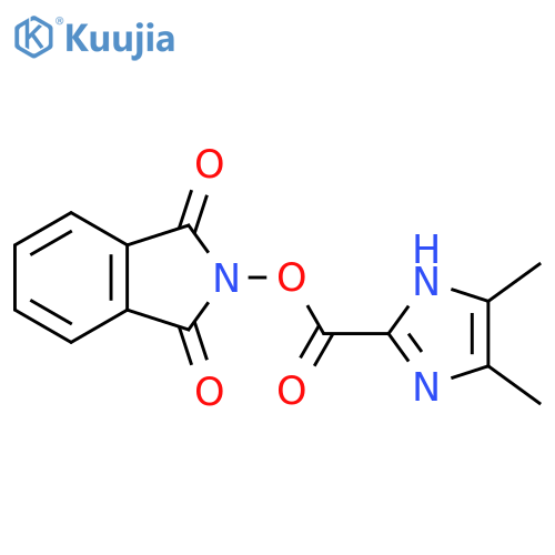 1,3-dioxo-2,3-dihydro-1H-isoindol-2-yl 4,5-dimethyl-1H-imidazole-2-carboxylate structure