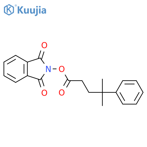 1,3-dioxo-2,3-dihydro-1H-isoindol-2-yl 4-methyl-4-phenylpentanoate structure