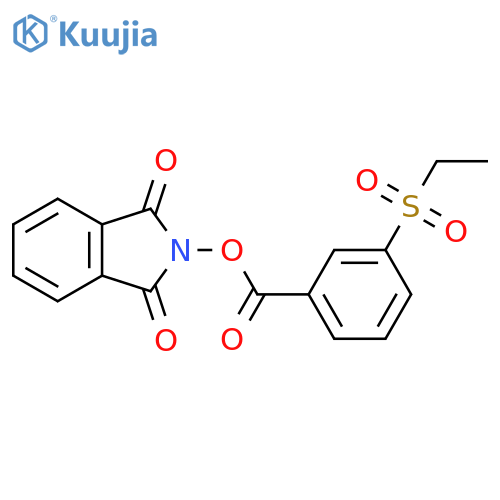 1,3-dioxo-2,3-dihydro-1H-isoindol-2-yl 3-(ethanesulfonyl)benzoate structure