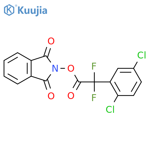 1,3-dioxo-2,3-dihydro-1H-isoindol-2-yl 2-(2,5-dichlorophenyl)-2,2-difluoroacetate structure