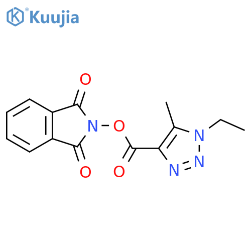 1,3-dioxo-2,3-dihydro-1H-isoindol-2-yl 1-ethyl-5-methyl-1H-1,2,3-triazole-4-carboxylate structure