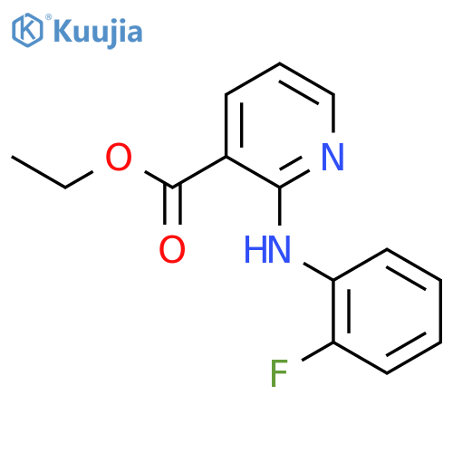 Ethyl 2-(2-fluoroanilino)pyridine-3-carboxylate structure