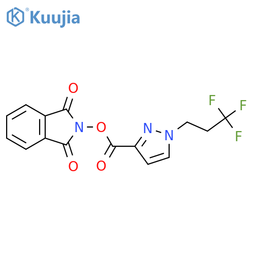 1,3-dioxo-2,3-dihydro-1H-isoindol-2-yl 1-(3,3,3-trifluoropropyl)-1H-pyrazole-3-carboxylate structure