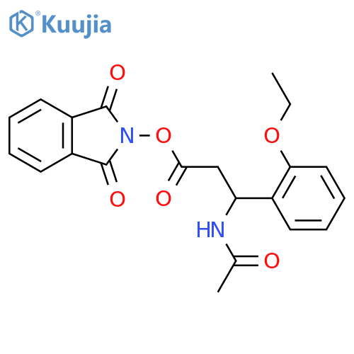 1,3-dioxo-2,3-dihydro-1H-isoindol-2-yl 3-acetamido-3-(2-ethoxyphenyl)propanoate structure