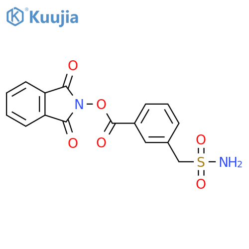 1,3-dioxo-2,3-dihydro-1H-isoindol-2-yl 3-(sulfamoylmethyl)benzoate structure