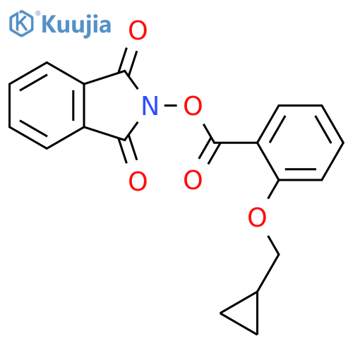 1,3-dioxo-2,3-dihydro-1H-isoindol-2-yl 2-(cyclopropylmethoxy)benzoate structure