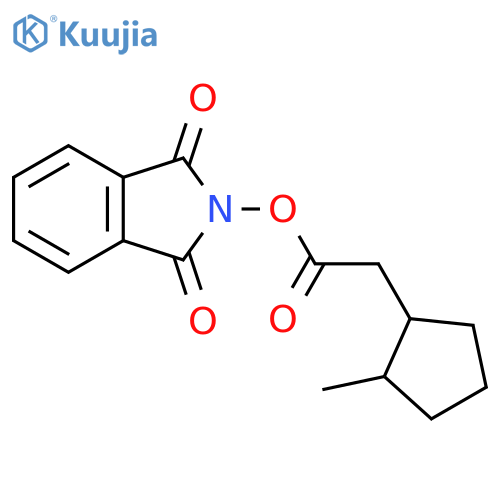 1,3-dioxo-2,3-dihydro-1H-isoindol-2-yl 2-(2-methylcyclopentyl)acetate structure