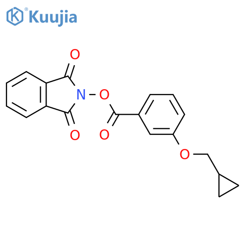 1,3-dioxo-2,3-dihydro-1H-isoindol-2-yl 3-(cyclopropylmethoxy)benzoate structure