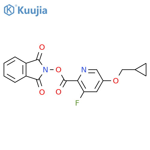 1,3-dioxo-2,3-dihydro-1H-isoindol-2-yl 5-(cyclopropylmethoxy)-3-fluoropyridine-2-carboxylate structure
