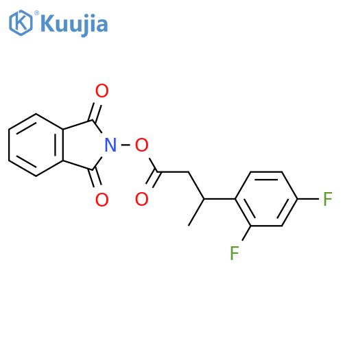 1,3-dioxo-2,3-dihydro-1H-isoindol-2-yl 3-(2,4-difluorophenyl)butanoate structure