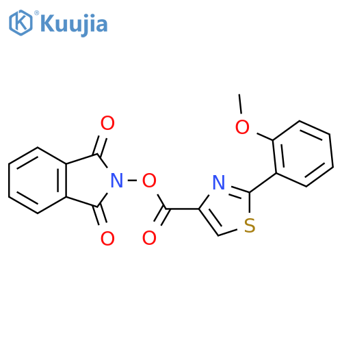 1,3-dioxo-2,3-dihydro-1H-isoindol-2-yl 2-(2-methoxyphenyl)-1,3-thiazole-4-carboxylate structure