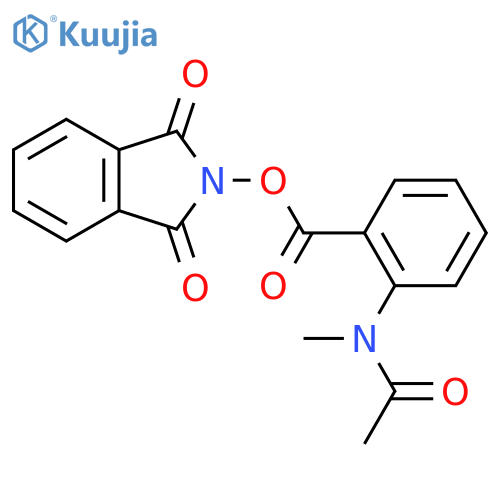 1,3-dioxo-2,3-dihydro-1H-isoindol-2-yl 2-(N-methylacetamido)benzoate structure