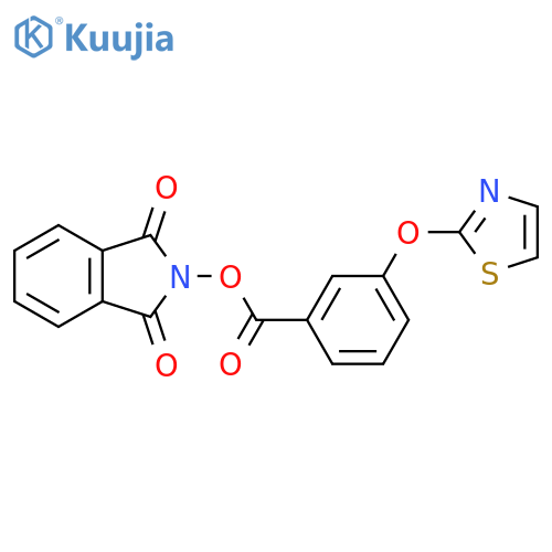 1,3-dioxo-2,3-dihydro-1H-isoindol-2-yl 3-(1,3-thiazol-2-yloxy)benzoate structure