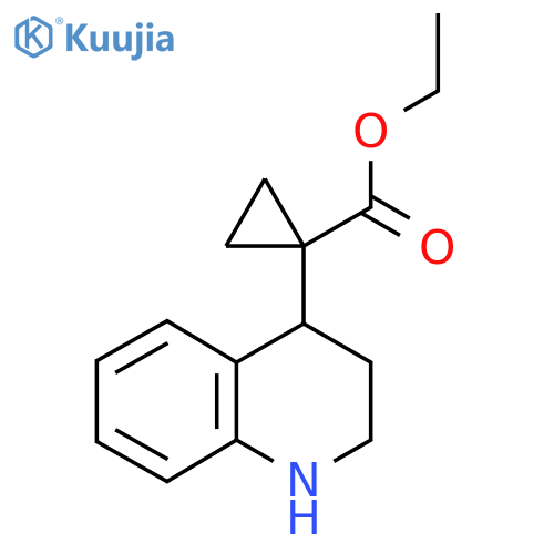 Ethyl 1-(1,2,3,4-tetrahydroquinolin-4-yl)cyclopropane-1-carboxylate structure