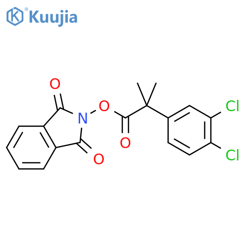 1,3-dioxo-2,3-dihydro-1H-isoindol-2-yl 2-(3,4-dichlorophenyl)-2-methylpropanoate structure