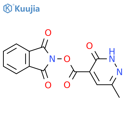 1,3-dioxo-2,3-dihydro-1H-isoindol-2-yl 6-methyl-3-oxo-2,3-dihydropyridazine-4-carboxylate structure