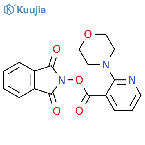 1,3-dioxo-2,3-dihydro-1H-isoindol-2-yl 2-(morpholin-4-yl)pyridine-3-carboxylate structure
