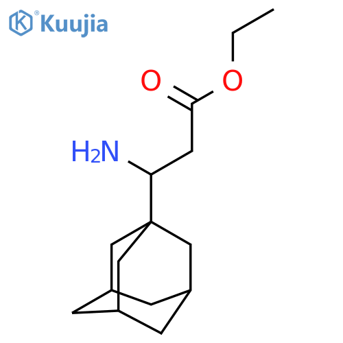Ethyl 3-(1-adamantyl)-3-aminopropanoate structure