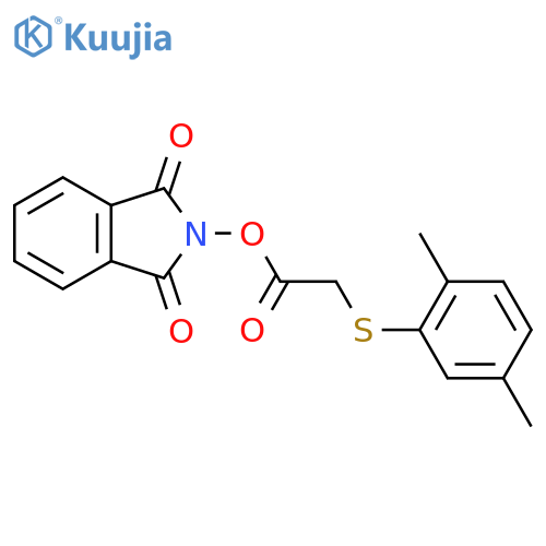 1,3-dioxo-2,3-dihydro-1H-isoindol-2-yl 2-[(2,5-dimethylphenyl)sulfanyl]acetate structure