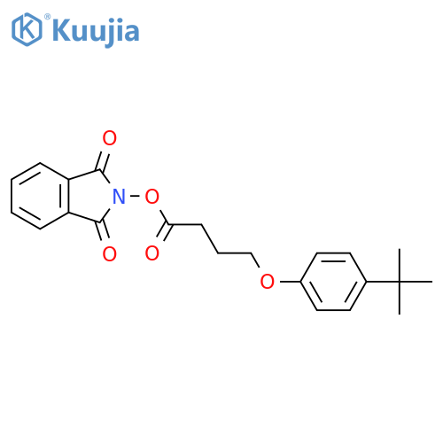 1,3-dioxo-2,3-dihydro-1H-isoindol-2-yl 4-(4-tert-butylphenoxy)butanoate structure