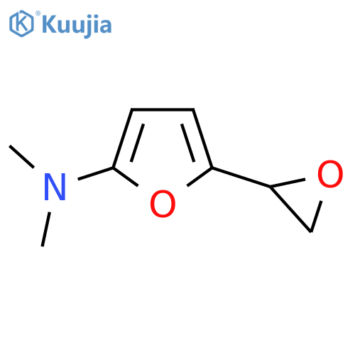 N,N-Dimethyl-5-(oxiran-2-yl)furan-2-amine structure