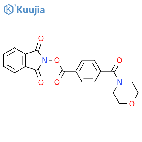 1,3-dioxo-2,3-dihydro-1H-isoindol-2-yl 4-(morpholine-4-carbonyl)benzoate structure
