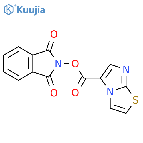 1,3-dioxo-2,3-dihydro-1H-isoindol-2-yl imidazo[2,1-b][1,3]thiazole-5-carboxylate structure