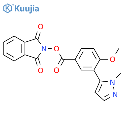 1,3-dioxo-2,3-dihydro-1H-isoindol-2-yl 4-methoxy-3-(1-methyl-1H-pyrazol-5-yl)benzoate structure
