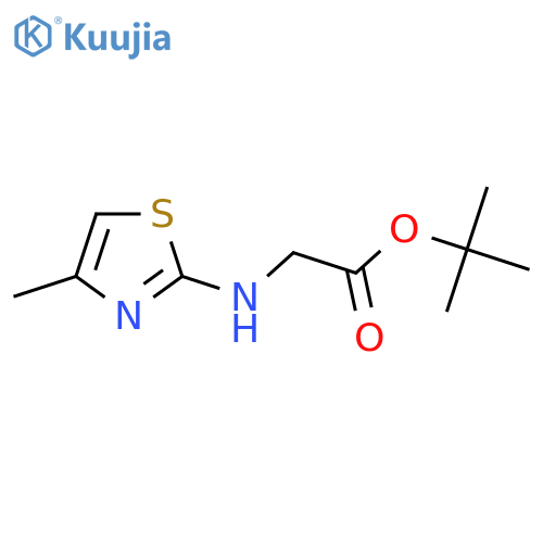 Tert-butyl 2-[(4-methyl-1,3-thiazol-2-yl)amino]acetate structure