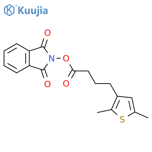 1,3-dioxo-2,3-dihydro-1H-isoindol-2-yl 4-(2,5-dimethylthiophen-3-yl)butanoate structure