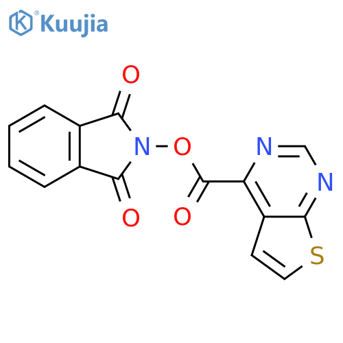 1,3-dioxo-2,3-dihydro-1H-isoindol-2-yl thieno[2,3-d]pyrimidine-4-carboxylate structure
