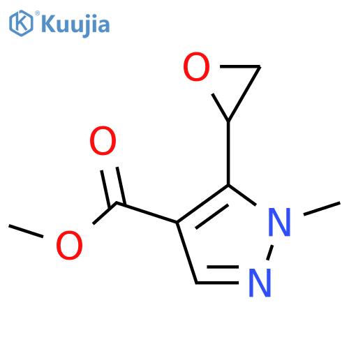 Methyl 1-methyl-5-(oxiran-2-yl)pyrazole-4-carboxylate structure