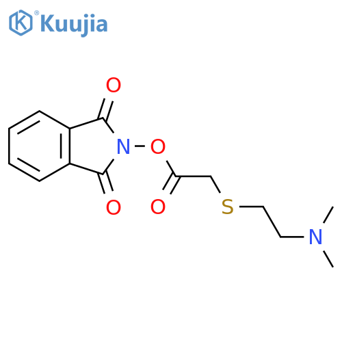 1,3-dioxo-2,3-dihydro-1H-isoindol-2-yl 2-{[2-(dimethylamino)ethyl]sulfanyl}acetate structure