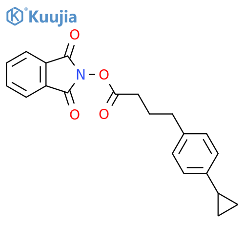 1,3-dioxo-2,3-dihydro-1H-isoindol-2-yl 4-(4-cyclopropylphenyl)butanoate structure