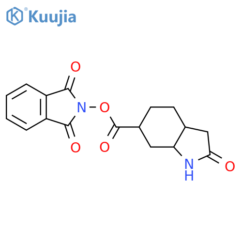 1,3-dioxo-2,3-dihydro-1H-isoindol-2-yl 2-oxo-octahydro-1H-indole-6-carboxylate structure