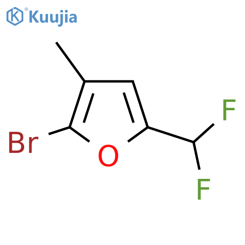 2-Bromo-5-(difluoromethyl)-3-methylfuran structure