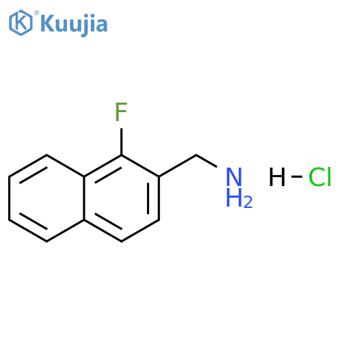 (1-Fluoronaphthalen-2-yl)methanamine hydrochloride structure